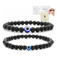 thumbnail image 1 of 2pzs Pulsera Ojo Turco Regalo Hombre Mujer Suerte Proteccion Xtellar negro, 1 of 4