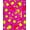 Pink, Pattern 3, variant on ODIKA 4'x6' Machine Washable Non-Slip Area Rug, Book Pop Art Explosion Burst Graphics High Traffic Rug, Blue, 700066