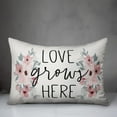 thumbnail image 2 of Creative Products Love Grows Here 14x20 Spun Poly Pillow, 2 of 2