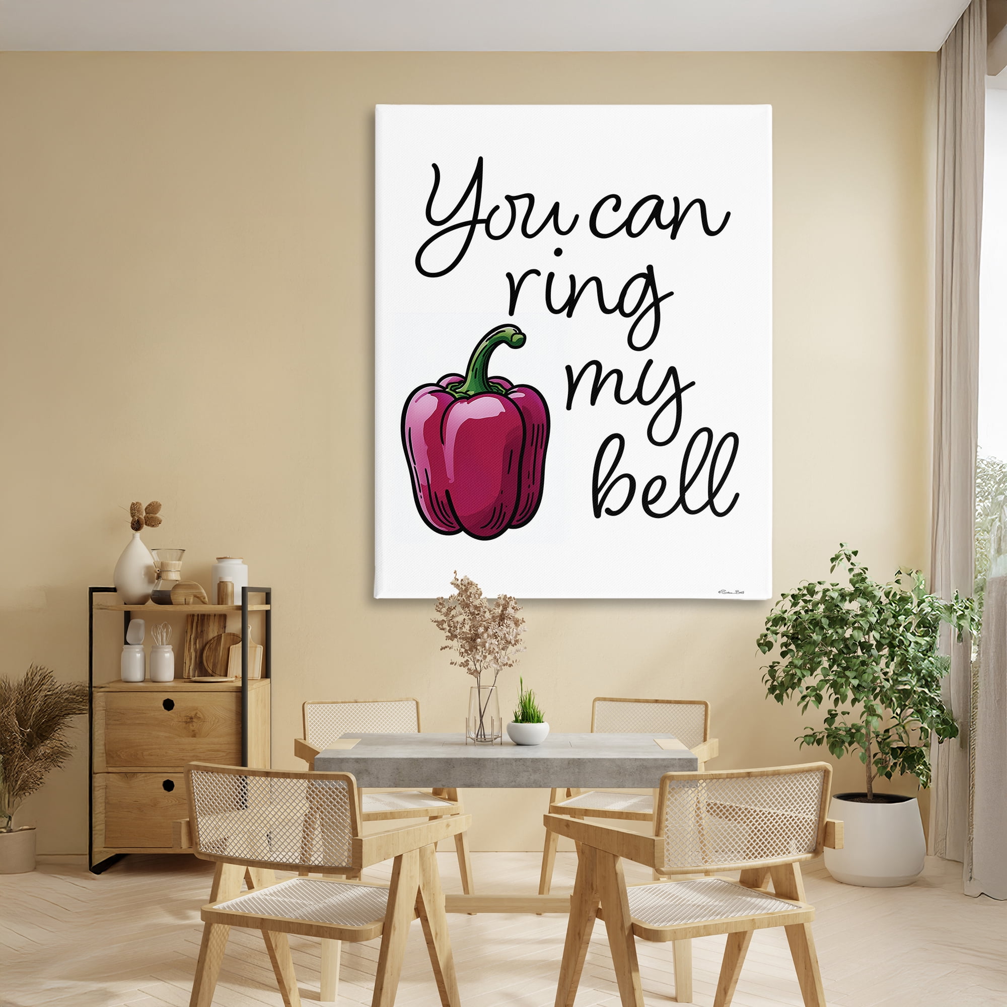 Stupell Industries Ring My Bell Pepper Canvas Wall Art, design by Susan Ball