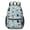 Pug and Dog, variant on Pug and Dog Paw Print Blue Pattern 17" School Backpacks for Teens,Waterproof Oxford Fabric,S-Shape Padded Straps for School,Travel,Hiking,Camping
