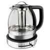 KitchenAid RRKEK1322SS Electric Glass Tea Kettle, 1.5 L, Stainless Steel (Certified Used)