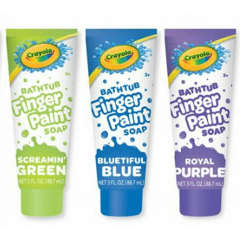 3 Oz Crayola Bathtub Finger Paint Kids Soap Assorted Colors New Bath Fun