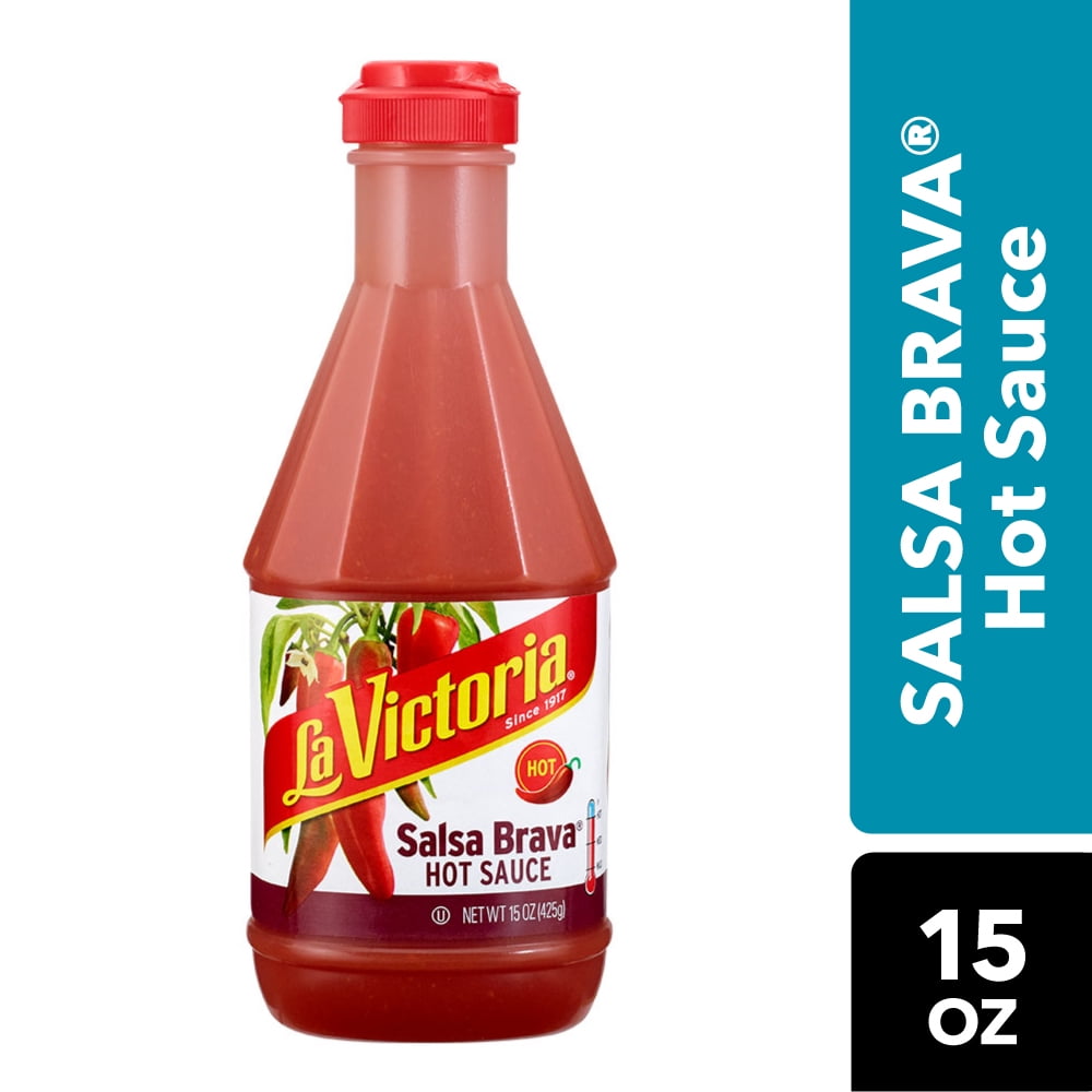 LA VICTORIA SALSA BRAVA Hot Sauce, 15 oz