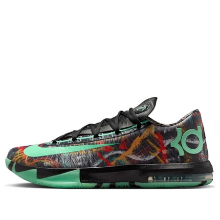 Men's Nike KD VI Multi-Color/Green Glow-Black (FQ8356 900) - 12