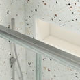 thumbnail image 6 of JimsMaison 50-54" W x 70" H Double Sliding Semi-Frameless Shower Door with 1/4'' (6mm) Tempered Glass, Chrome, 6 of 11