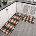 thumbnail image 3 of Set Of 2 Christmas Kitchen Rugs Merry Xmas Tree Branches Kitchen Runner Anti Fatigue Kitchen Rugs and Matsfor Outdoor Bedroom (47x17+30x17 Inches), 3 of 6