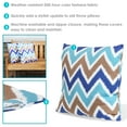 thumbnail image 2 of Sunnydaze 17" x 17" Chevron Bliss Polyester Square Outdoor Pillow Cover, 2 Count, 2 of 7