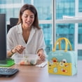 thumbnail image 5 of Bolsa bento portátil de dibujos animados, bolsa de arroz de gran capacidad para estudiantes, para trabajar con bolsa aislante de arroz individual, 5 of 5