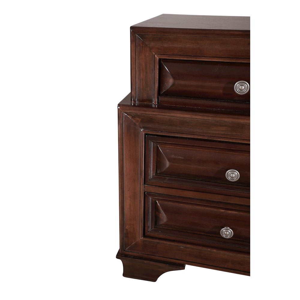 Glory Furniture LaVita Nightstand in Cappuccino Color