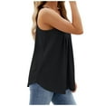 thumbnail image 5 of HAPIMO Women's Summer EyeletTank Tops Casual Flowy Camis Basic Tunic Camisole Sleeveless Shirts for Girls SOlid Color Scoop Neck Blouse Black, 5 of 5
