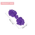 thumbnail image 2 of Uxcell 10 Set Chinese Closure Buttons Chinese Knots Frog Buttons Handmade Sewing Fasteners, Dark Purple, 2 of 6