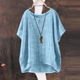thumbnail image 2 of Breathable Linen Tops for Women Beach Vacation Flowy Summer Outfit, 2 of 6