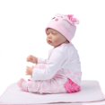 thumbnail image 3 of GoDecor 22" Poupée Bébé Reborn Silicone Réaliste Bébé Garçon Fille Jouet Rose, 3 of 7