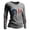 Light Gray, variant on Women's Long Sleeve Round Neck T-Shirt with AMERICA 250th Anniversary Flag Graphic Print, Casual Independence Day Top for Patriotic Celebrations Black L