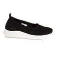 thumbnail image 2 of Sail Ladies Comfort Casual Flats Knit Shoes, Black      , 9, 2 of 7