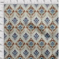 thumbnail image 4 of oneOone Viscose Jersey Brown2 Fabric Asian Ikat Sewing Material Print Fabric By The Yard 60 Inch Wide, 4 of 4
