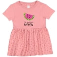 thumbnail image 3 of Inktastic I'm One in a Melon Cute Smiling Watermelon Girls Baby Dress, 3 of 5
