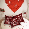 thumbnail image 1 of Liquidation! Panxico Décorations de la Saint-Valentin, Coussins de la Saint-Valentin, Série à Carreaux Rouges Coussin Imprimé en Lin pour la Saint-Valentin, Appuyez sur une Atmosphère Festive 1 Pcs, Décor de la Saint-Valentin, Coussins à Lancer, 1 of 6