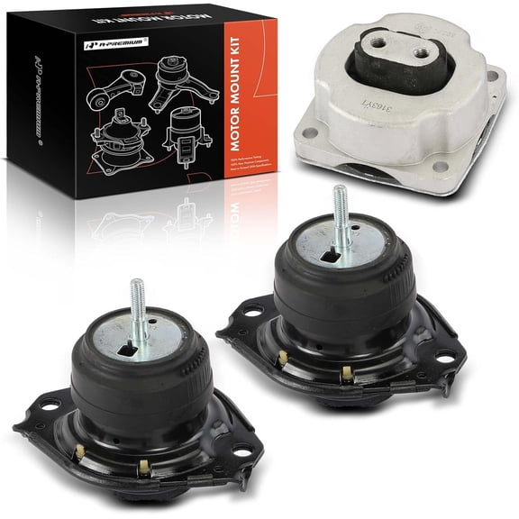 A-Premium Engine Motor Mount and Transmission Mount Kit Compatible with Dodge Charger 2012-2022, Challenger 2011-2022 & Chrysler 300 2012-2014, 6.4L, Automatic Transmission, 3-PC Set