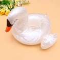 thumbnail image 1 of HONMEET Inflatable White Swan Water Beer Holder Lightweight PVC Floating Mat for Swim Parties, 1 of 8
