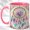 Pink, variant on Rainbow Dreamcatcher Coffee Mug, Boho Feather Mug, Ceramic 11 oz