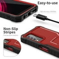 thumbnail image 6 of ExoGuard For T-Mobile REVVL V Plus 5G Case, Phone Case with Screen Protector and Kickstand (Red), 6 of 7