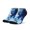 Blue Marble Pattern, variant on Green and Gold Marble Pattern Men's Ankle Socks, Low Cut Workout Trainer Socks Soft Stretchy Gifts for Gym Work Home