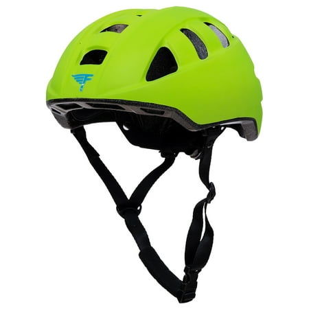 Flybar Junior Multi-Sport Adjustable Helmet, Biking and Skateboarding, Boys and Girls, Ages 3 to 14, Medium, Green