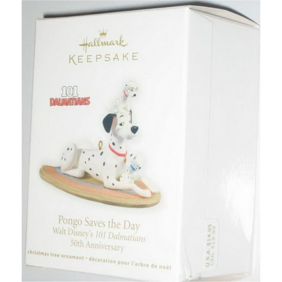 Disney 101 Dalmatians Christmas Ornament - Hallmark Keepsake (Pongo Saves The Day)