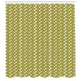 thumbnail image 3 of Yellow and Green Shower Curtain, Composition of Tulips with Coming of Spring Hand Drawn Petals, Fabric Bathroom Set with Hooks, 69W X 75L Inches Long, Fern Green and Yellow, by Ambesonne, 3 of 3
