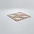 thumbnail image 4 of Ekena Millwork 15 3/8"W x 15 3/8"H x 1/4"T Medium Fleetwood Decorative Fretwork Wood Wall Panels, Hickory, 4 of 18