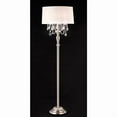 thumbnail image 3 of ORE International 62" Tall Metal Floor Lamp with Crystal Accents in Silver/White, 3 of 3