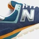 thumbnail image 2 of NEW BALANCE 574 MEN's CASUAL SHOE NATURAL INDIGO - MOUTAIN TEAL AUTHENTIC NEW US, 2 of 6
