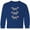 Royal Blue, variant on Inktastic Zebra Cute Safari Animal Long Sleeve Youth T-Shirt