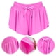 thumbnail image 1 of Pantalones Deportivos Pantalones Yoga Alta Elasticidad Falda Tenis Bolsillo Sexy Nude Agradable para La Piel (rosa Rojo XL), 1 of 9