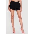 thumbnail image 3 of Women's Tiered Ruffle Shorts with Crochet Detail, 3 of 4