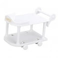 thumbnail image 2 of Almencla 1 :12 Scale Dollhouse Kitchen Serving Cart Dollhouse Decoration Lightweight Pretend Play Mini Bar Buffet Cart for Furnishings White, 2 of 8