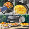 thumbnail image 2 of ACE-PATIO,12" Semi-Automatic Rotatable Outdoor Pizza Ovens,Stainless Steel Portable Wood Fired,Outdoor Cooking Pizza Maker with Timer,Built-in Thermometer,Pizza Cutter & Carry Bag(Black), 2 of 15