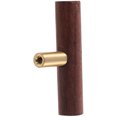 thumbnail image 6 of LABELEPH 1Pcs Wardrobe Handles Walnut Wood and Brass Modern Minimalist, 6 of 8
