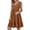 Z1#Coffee504, variant on Puliio Summer Dresses for Women Sleeveless V Neck Ruffle Hem Loose Mini Solid Color Casual Beach Dress