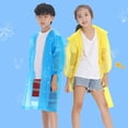 thumbnail image 3 of Trayknick Imperméable Transparent pour Enfants Garçons Filles en EVA avec Capuche, Blanc, 3 of 13