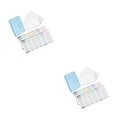 thumbnail image 3 of Bearachild PU Leather Notebook Binder Clear Binder Pockets Budget Envelope Azul 2piezas, 3 of 4