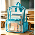 thumbnail image 5 of Clear Backpack Heavy Duty - Large Clear Bookbag for Teen, Transparent Backpack for School, College, Work, Concert Summerween Halloween Christmas Gifts for Friends, 5 of 5