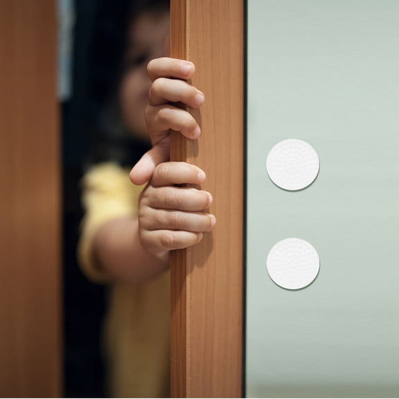 PBPBOX 10Pcs Refrigerator Door Bumper White Silicone Cushion with Sticky Backing