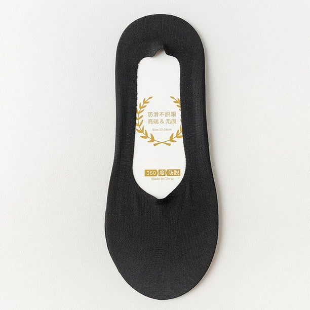 Calcetines de hombre, calcetines náuticos de verano, finos, de malla de seda de hielo, de algodón, transpirables, absorbentes del sudor, de boca baja, antideslizantes, de silicona, de corte bajo,