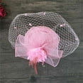 thumbnail image 3 of Baberdicy Women's Fascinator Hat - Pillbox Style with Flowers - Tea Party & Wedding Headpiece - Elegant Church Occasions - Spring Collection Pink,One Size, 3 of 3