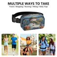 thumbnail image 6 of Fanny Pack Fashion Waist Packs Women's Waist Packs Men's Waist Packs Youth's Waist Packs Mobile Wallet Travel Shopping Running Hiking Fanny Pack Christmas Snowman Cute, 6 of 7