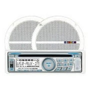 Dual MXCP66 - Marine - CD receiver - in-dash - Single-DIN - 50 Watts x 4 - with two 6.5" speakers