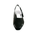 thumbnail image 2 of FLORAL Oprah Women's Wide Width Satin Upper Slingback Pumps BLACK 10, 2 of 6